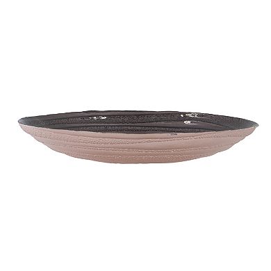 A&B Home Swirl Glass Charger Plate Table Decor