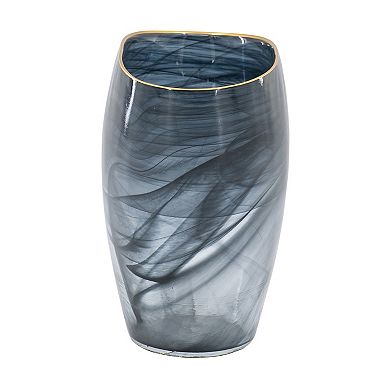 A&B Home Oval Glass Vase Table Decor