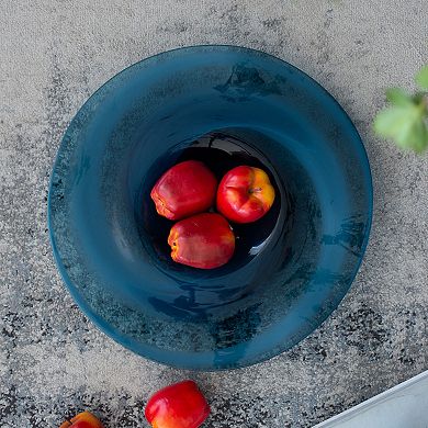 A&B Home Mayron Swirl Glass Plate Table Decor