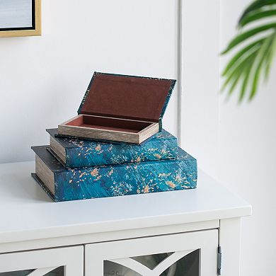 A&B Home Decorative Book Box Table Decor 3-piece Set
