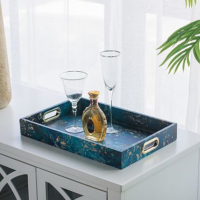 A&B Home Rectangular Decorative Trays 2-piece Set