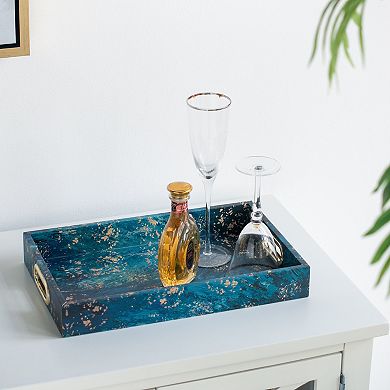 A&B Home Rectangular Decorative Trays 2-piece Set