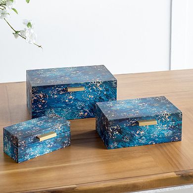 A&B Home Decorative Box Table Decor 3-piece Set