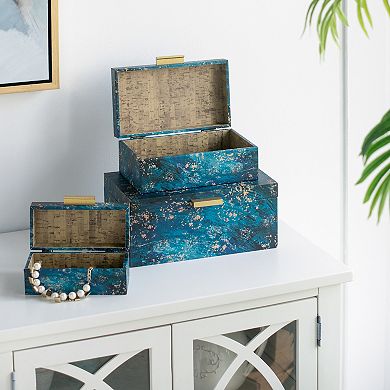 A&B Home Decorative Box Table Decor 3-piece Set