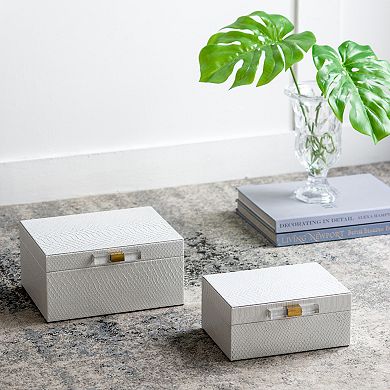 A&B Home Helga Decorative Box Table Decor 2-piece Set