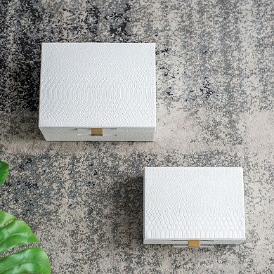 A&B Home Helga Decorative Box Table Decor 2-piece Set