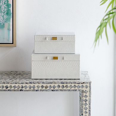 A&B Home Helga Decorative Box Table Decor 2-piece Set