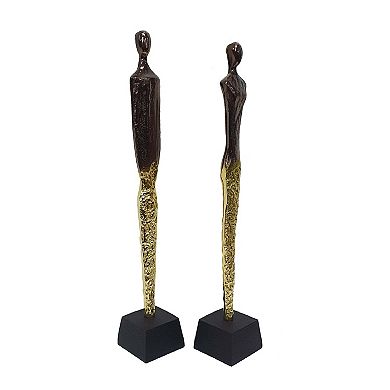 A&B Home Old World Human Statuaries Floor Decor 2-piece Set