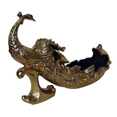 A&B Home Decorative Peacock Statue Floor Decor