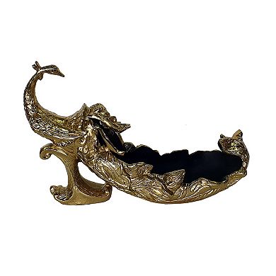 A&B Home Decorative Peacock Statue Floor Decor