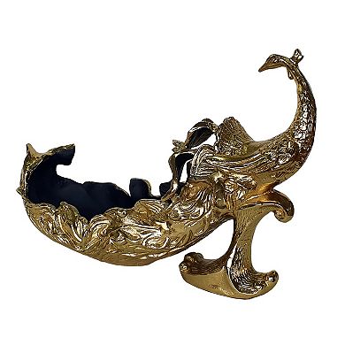 A&B Home Decorative Peacock Statue Floor Decor