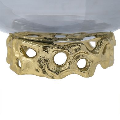 A&B Home Percy Lidded Glass Jar Table Decor