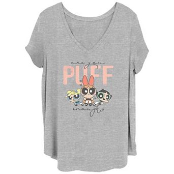 Juniors' Plus Size Powerpuff Girls Are You Puff Enough Graphic Tee