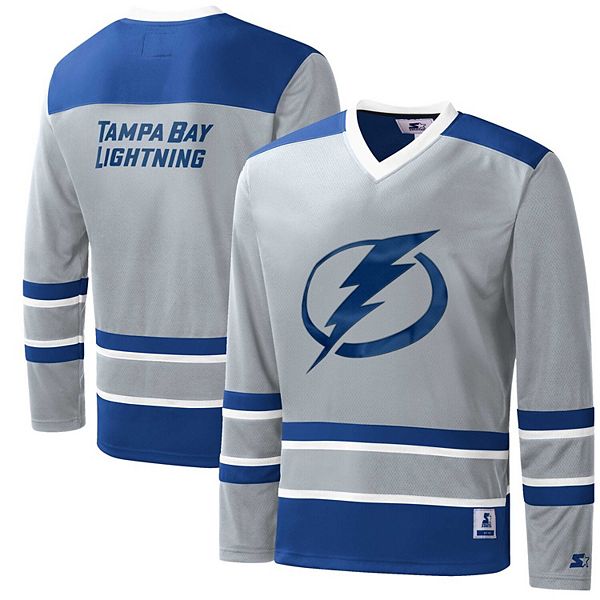 Tampa Bay Lightning Polo Shirt Mens L Large Blue 25 Hockey Adidas