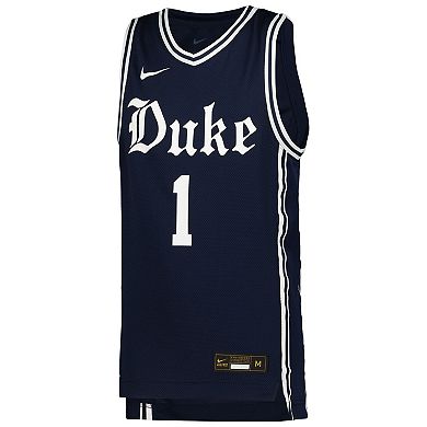 Youth Nike #1 Navy Duke Blue Devils Icon Replica Basketball Jersey