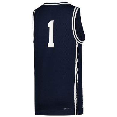 Youth Nike #1 Navy Duke Blue Devils Icon Replica Basketball Jersey