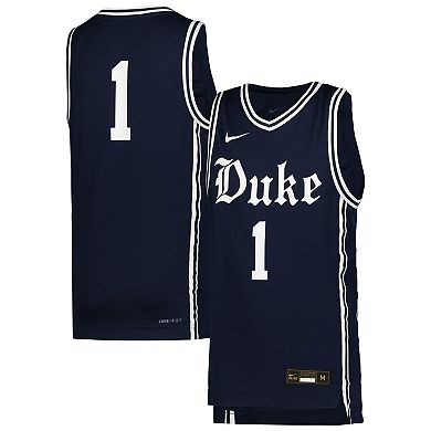 Youth Nike #1 Navy Duke Blue Devils Icon Replica Basketball Jersey