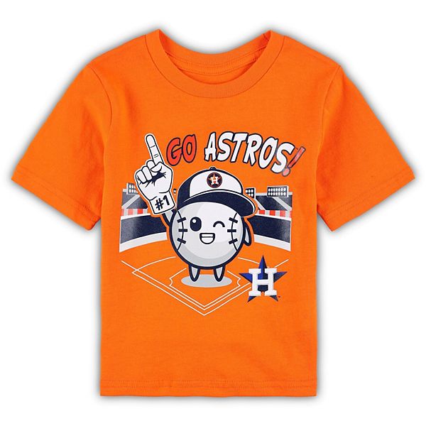 Toddler Orange Houston Astros Ball Boy TShirt
