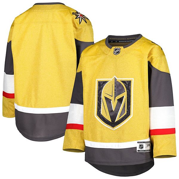 Youth Gold Vegas Golden Knights 2021/22 Alternate Premier Jersey