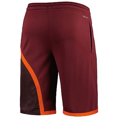 Men's Nike Maroon Virginia Tech Hokies Replica Performance Basketball Shorts