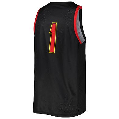 Men's Under Armour Black Maryland Terrapins Replica Basketball Jersey