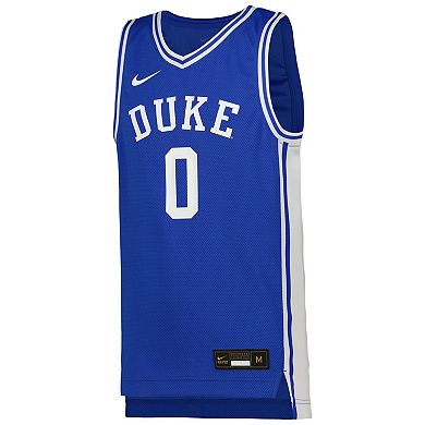 Youth Nike #0 Royal Duke Blue Devils Icon Replica Basketball Jersey