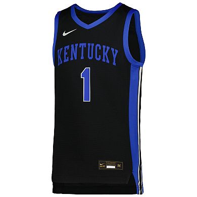 Youth Nike #1 Black Kentucky Wildcats Icon Replica Basketball Jersey