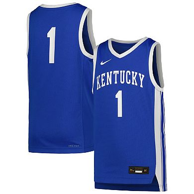 Youth Nike #1 Royal Kentucky Wildcats Icon Replica Basketball Jersey