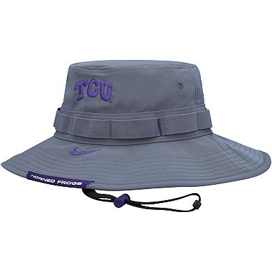 Men's Nike Gray TCU Horned Frogs Performance Boonie Bucket Hat
