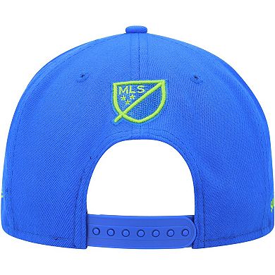 Men's New Era Blue Seattle Sounders FC Kick Off 9FIFTY Snapback Hat