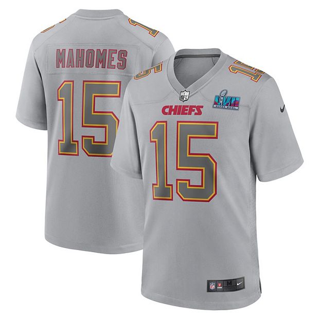 Youth Nike Patrick Mahomes Gray Kansas City Chiefs Super Bowl LVII Patch  Atmosphere Fashion Game Jersey