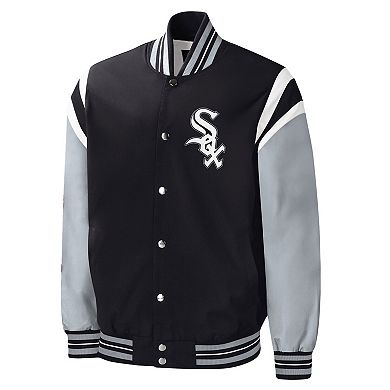 Men's G-III Sports by Carl Banks Black Chicago White Sox Title Holder Full-Snap Varsity Jacket