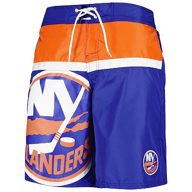 Men's Starter Royal New York Islanders Sea Wind Swim Trunks