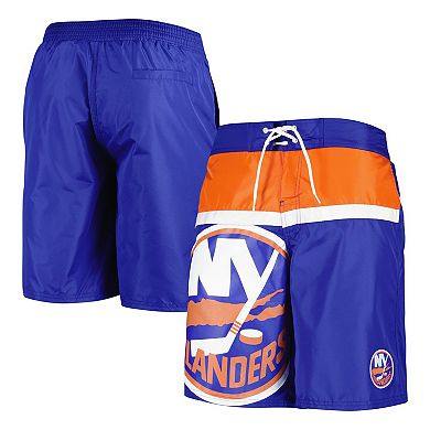 Men's Starter Royal New York Islanders Sea Wind Swim Trunks