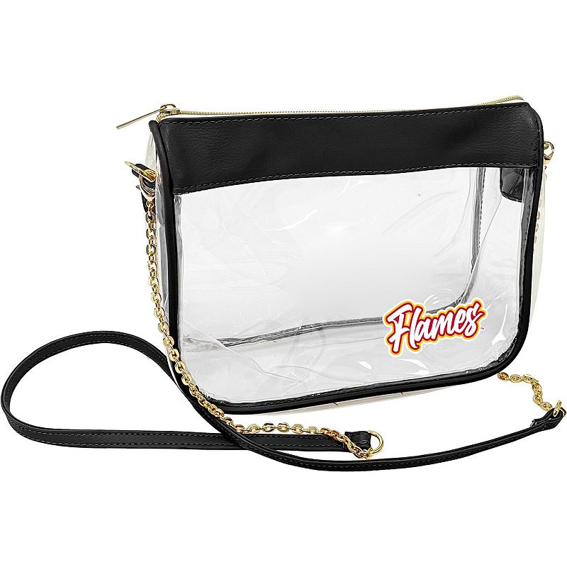 Calgary Flames Hype Stadium Crossbody Clear Bag, Flm Team