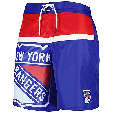 Men's Starter Blue New York Rangers Sea Wind Swim Trunks
