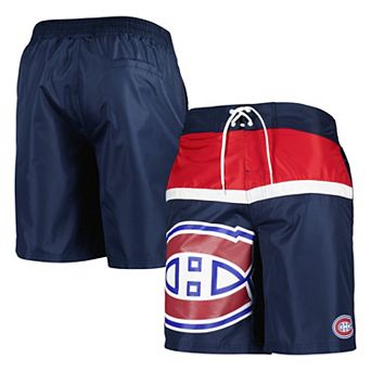 Men's Starter Navy Montreal Canadiens Sea Wind Swim Trunks