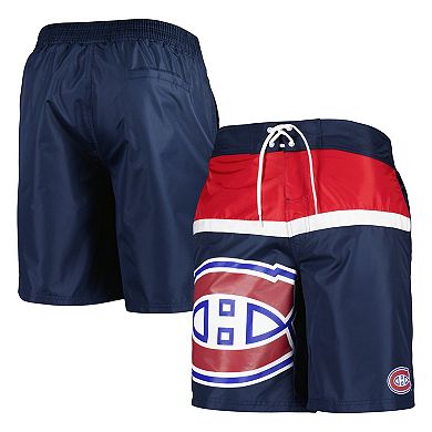 Men's Starter Navy Montreal Canadiens Sea Wind Swim Trunks