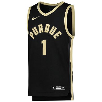 Youth Nike #1 Black Purdue Boilermakers Icon Replica Basketball Jersey