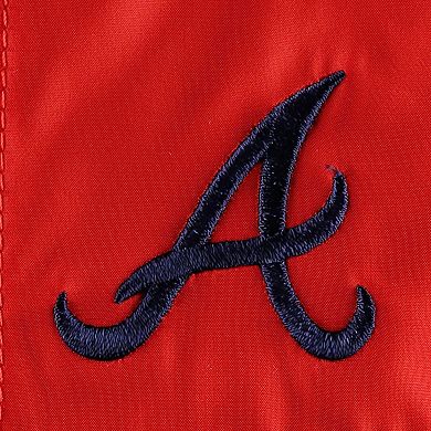 Men's Columbia Navy Atlanta Braves Flash Forward Challenger Omni-Shade Full-Zip Windbreaker