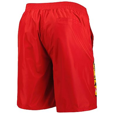 Men's Starter Red Chicago Blackhawks Sea Wind Swim Trunks
