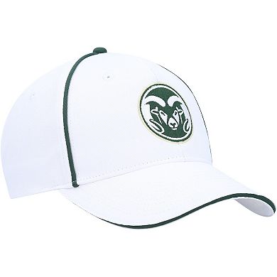 Men's Colosseum  White Colorado State Rams Take Your Time Snapback Hat