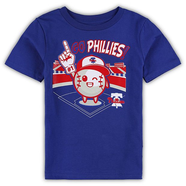 Philadelphia Phillies Kids Youth Size Official MLB Athletic T-Shirt New  With Tag