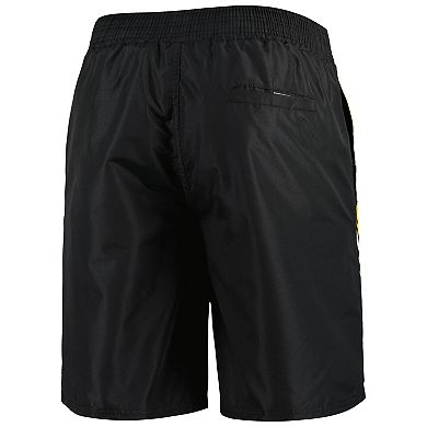 Men's Starter Black Pittsburgh Penguins Sea Wind Swim Trunks