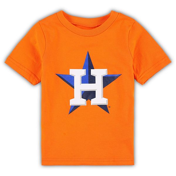 Toddler Orange Houston Astros Team Crew Primary Logo T-Shirt