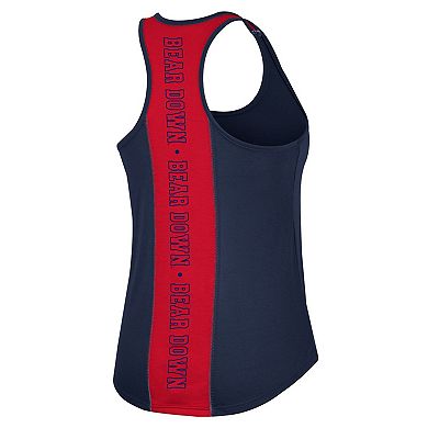 Women's Colosseum Navy Arizona Wildcats 10 Days Racerback Scoop Neck Tank Top