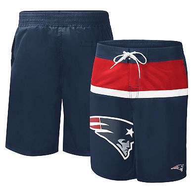 Men's G-III Sports by Carl Banks Navy New England Patriots Sea Wind Swim Trunks