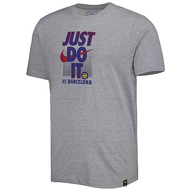 Men's Nike Gray Barcelona Just Do It T-Shirt