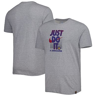 Men's Nike Gray Barcelona Just Do It T-Shirt