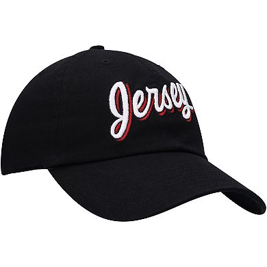 Men's '47 Black New Jersey Devils Script Jersey Clean Up Adjustable Hat